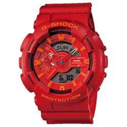 Image of Casio G-Shock rødt/orange XL anlog/digitalt ur, GA-110AC-4AER